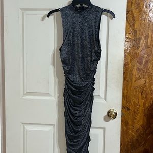 *NEW* Never been worn! Black/Silver cocktail dress. Size Medium